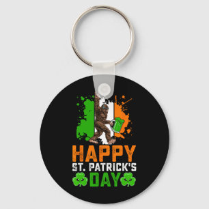 Porte-clés Chemise Bigfoot Joyeuse Saint-Patrick Drôle Vert S