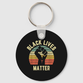 Porte-clés Chemise Black Lives Design Rétro Cool pour BLM