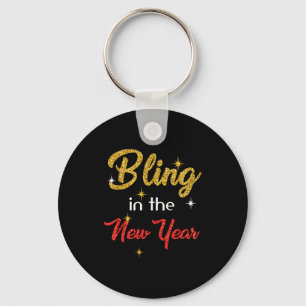 Porte-clés Chemise Bling In The New Year _ Fête du Nouvel An
