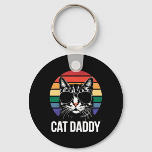 Porte-clés Chemise Cat Daddy Meilleur Papa Chat Ever Hommes F