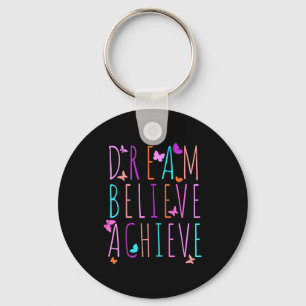 Porte-clés Chemise d'affirmation pour filles Papillon Rêve Cr