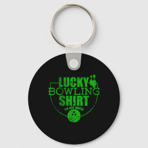 Porte-clés Chemise de bowling chanceuse Ne pas laver Citation