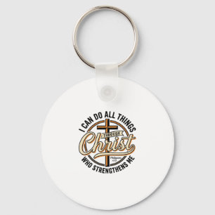 Porte-clés Chemise de citation vintage Philippiens 4_13 chrét
