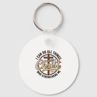 Porte-clés Chemise de citation vintage Philippiens 4_13 chrét