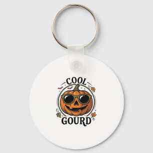 Porte-clés Chemise de citrouille cool gravée vintage Hallowee