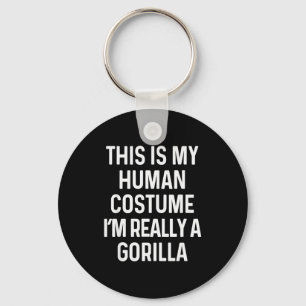 Porte-clés Chemise de costume de gorille drôle Halloween adul