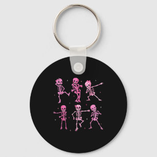 Porte-clés Chemise de costume d'Halloween squelette dansant m