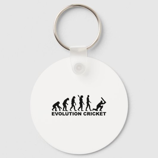 Porte-clés Chemise de cricket Evolution de l'homme (Recto)