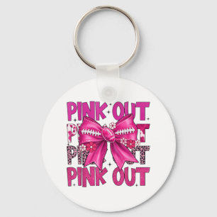 Porte-clés Chemise De Football Rose Out Avec Bow Pour Femmes