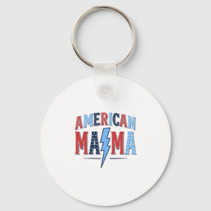Porte-clés Chemise de gravure vintage patriotique American Ma