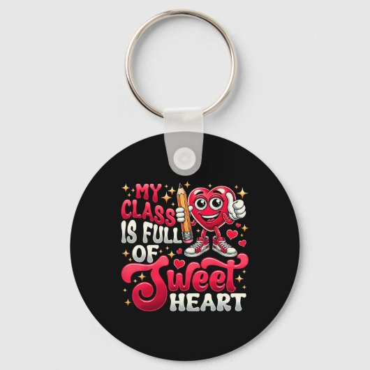 Porte-clés Chemise de la Saint-Valentin pour enseignant Ma cl (Recto)