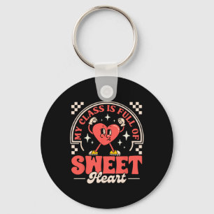 Porte-clés Chemise de la Saint-Valentin pour enseignant Ma cl