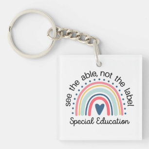 Porte-clés Chemise de l'enseignant de l'éducation spéciale, E