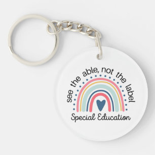 Porte-clés Chemise de l'enseignant de l'éducation spéciale, E