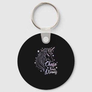 Porte-clés Chemise de Licorne Filles Rose Violet Chase Your D