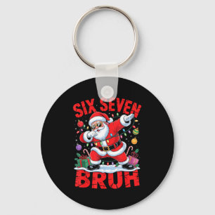 Porte-clés Chemise de Noël 67 Santa Six Seven Bruh Hommes Fem