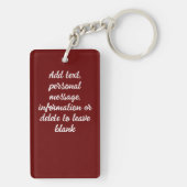 Porte-clés Chemise de Noël Red Dragon (Dos)