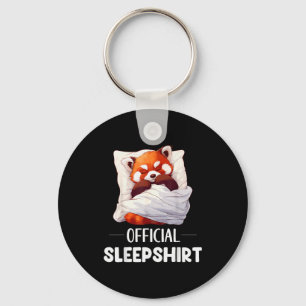 Porte-clés Chemise de nuit Sleeng Panda roux Amoureux des ani
