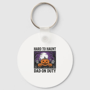 Porte-clés Chemise de papa Halloween difficile à hanter drôle