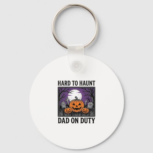 Porte-clés Chemise de papa Halloween difficile à hanter drôle (Recto)