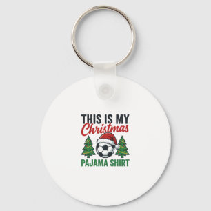 Porte-clés Chemise de pyjama de Noël de football