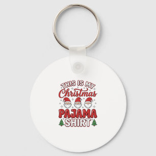 Porte-clés Chemise de pyjama de Noël Gnome décoration de fête
