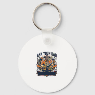 Porte-clés Chemise de réparation de papa de la fête des pères