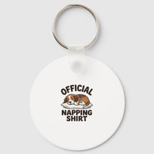 Porte-clés Chemise de repos officielle Chien endormi Design v