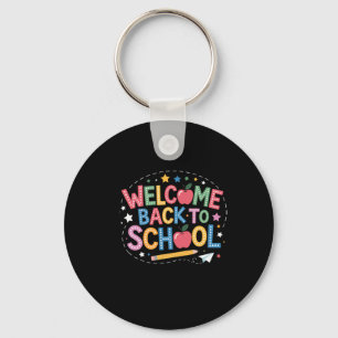 Porte-clés Chemise de retour à l'école Graphique coloré migno