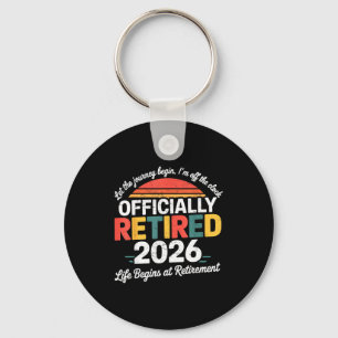 Porte-clés Chemise de retraite officielle 2026 Retraite 2026