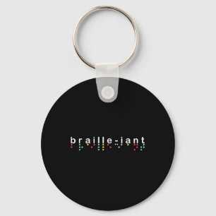 Porte-clés Chemise de sensibilisation aveugle braille