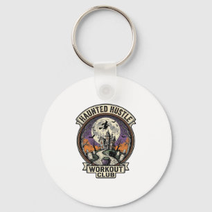 Porte-clés Chemise de sport Halloween Haunted Hustle Gravure 