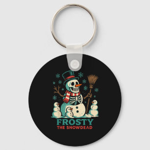 Porte-clés Chemise de squelette de bonhomme de neige mort de