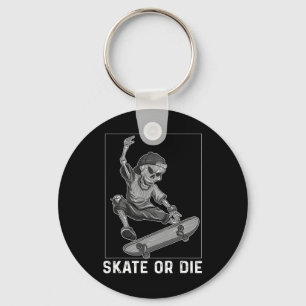 Porte-clés Chemise de squelette de skateboard Skate Or Die Dr