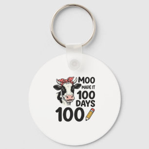 Porte-clés Chemise de vache 100 jours Gravure vintage design