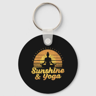 Porte-clés Chemise de yoga et ensoleillement pour pratiquant