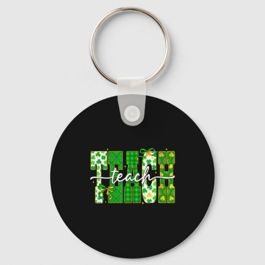 Porte-clés chemise d'enseignement de la Saint-Patrick pour en (Recto)