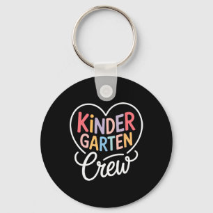 Porte-clés Chemise d'équipe de maternelle Kinder Crew Enseign