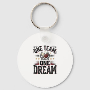Porte-clés Chemise d'équipe sportive vintage One Team One Dre