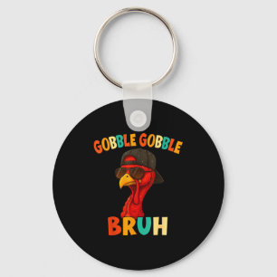 Porte-clés Chemise drôle de dindon de Thanksgiving Bruh Garço