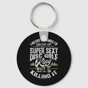 Porte-clés Chemise drôle de golf à disque pour hommes mari Fê
