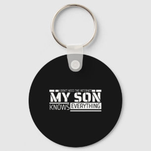 Porte-clés Chemise drôle de papa donnée par son fils pour la