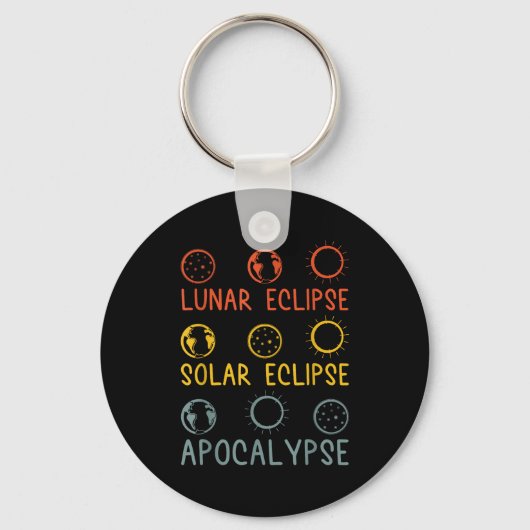 Porte-clés Chemise Éclipse Solaire Lunaire Apocalypse Céleste (Recto)