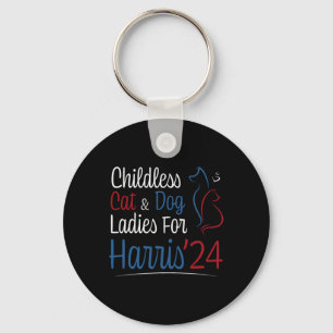 Porte-clés Chemise Femme Chat Dog Pour Kamala Harris 2024