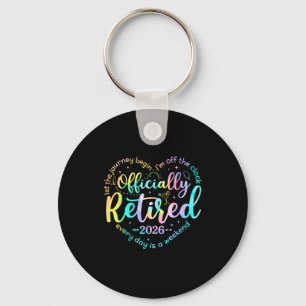 Porte-clés Chemise Femme Rétro Officiellement Retraité Cœur R