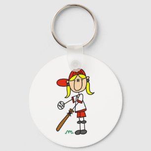 Porte-clés Chemise Fille de Baseball Tshirts