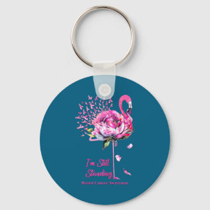 Porte-clés Chemise Flamingo Debout Contre Cancer Sein