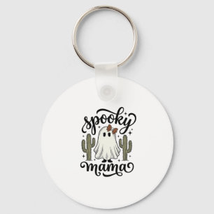 Porte-clés Chemise Halloween Vintage Cactus Fantôme Spooky Ma