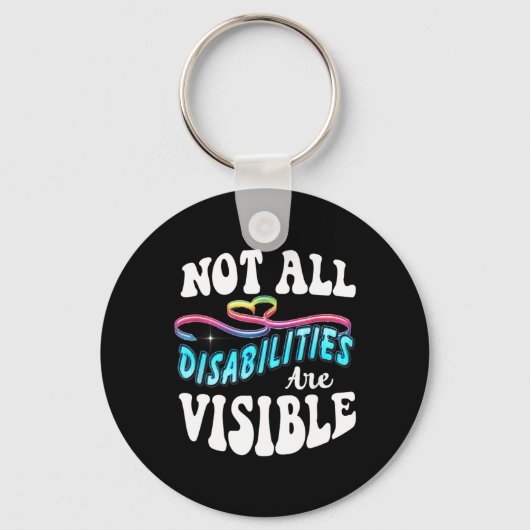 Porte-clés Chemise Handicap Pas toutes les déficiences sont v (Recto)