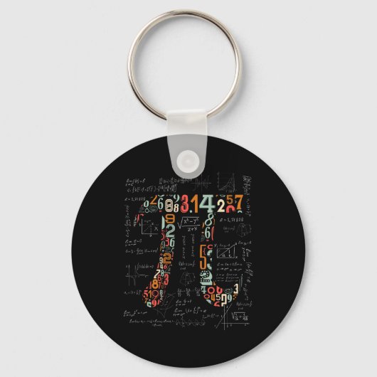 Porte-clés Chemise Jour Pi Numéros Pi Enseignant Math 3.14 Ca (Recto)